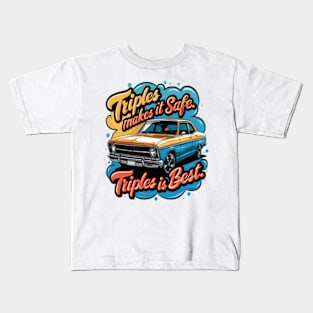 Triples makes it safe. Colorful design Kids T-Shirt